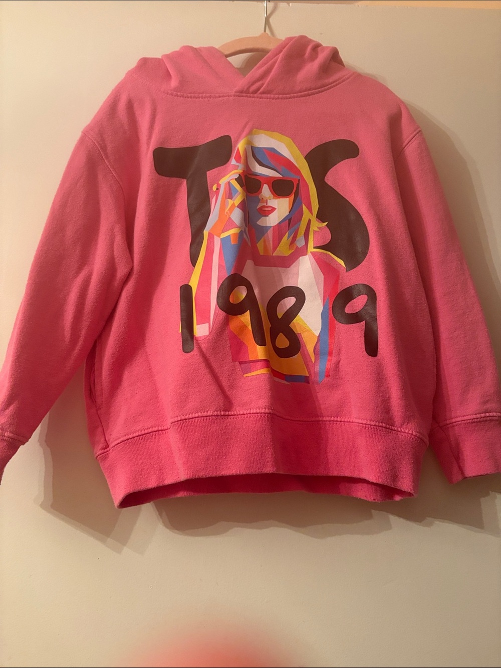 Taylor Swift Pink Graphic Hoodie Sweatshirt - 1989 Pop Art Design